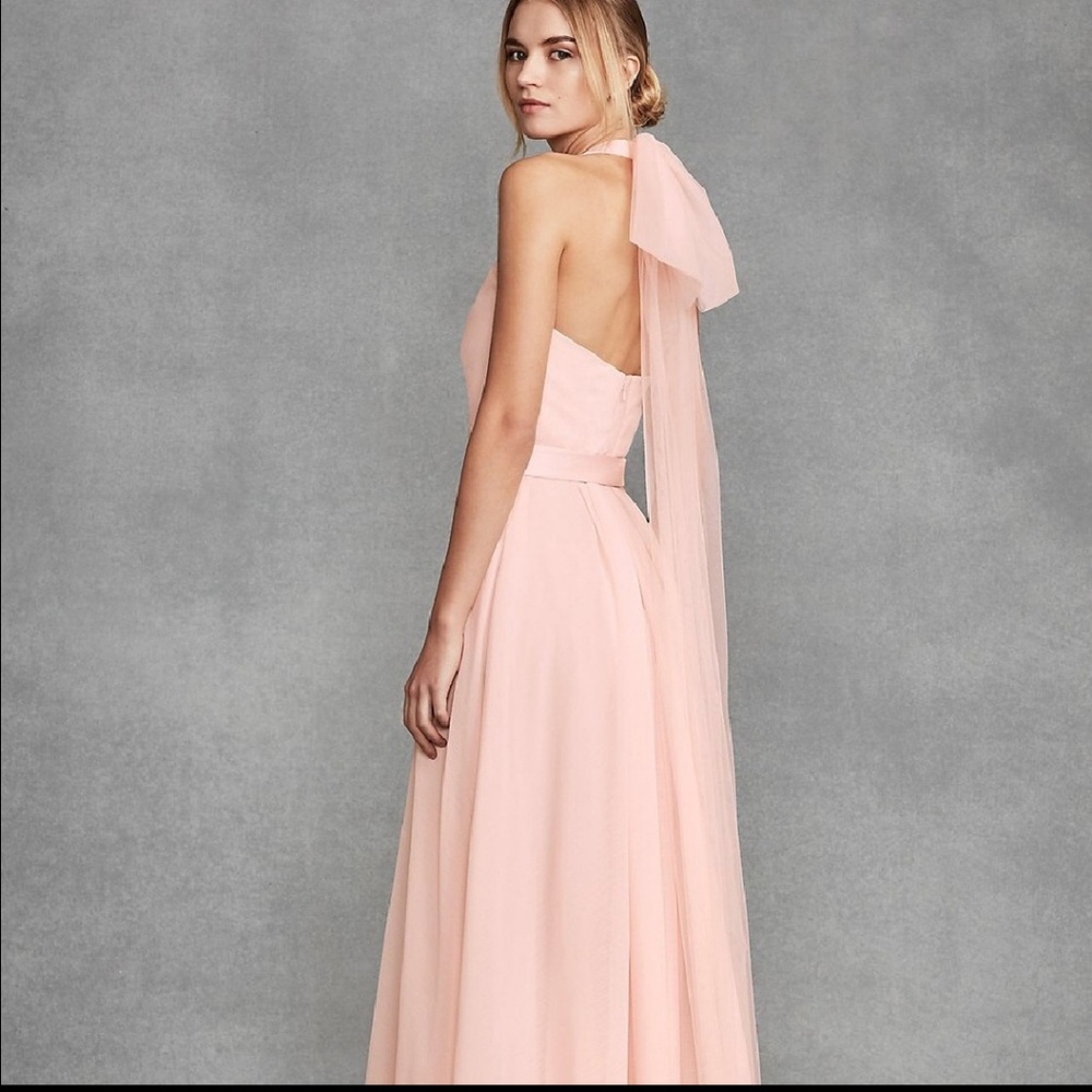 Size 18 Blush Vera Wang Bridesmaid Dress
